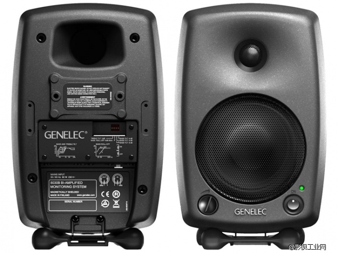 真力genelec 8030b二分频监听音箱