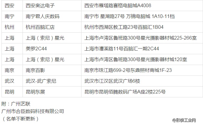 星云4000s全国经销商地址一览+微视界现场体验