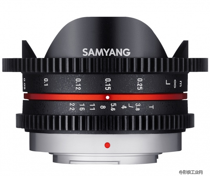 Samyang 7.5mm T3.8 Fisheye VDSLR Cine lens