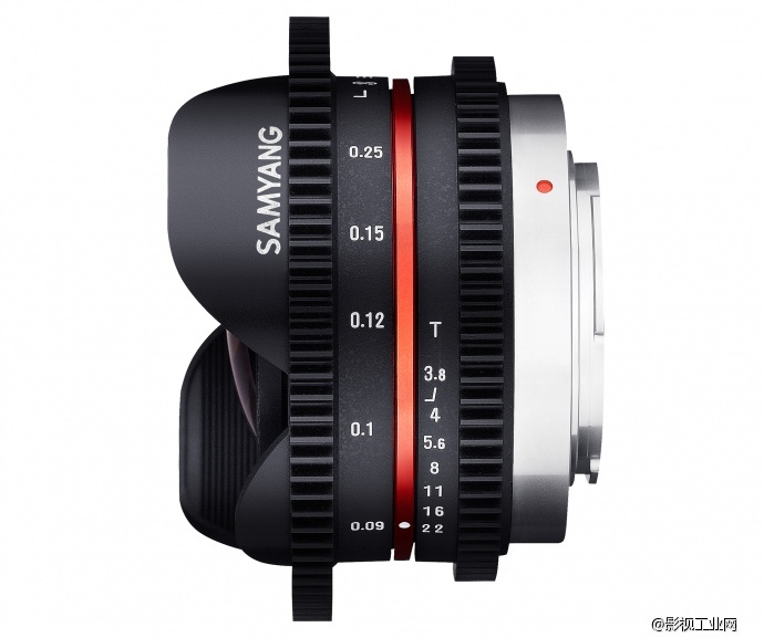 Samyang 7.5mm T3.8 Fisheye VDSLR Cine lens