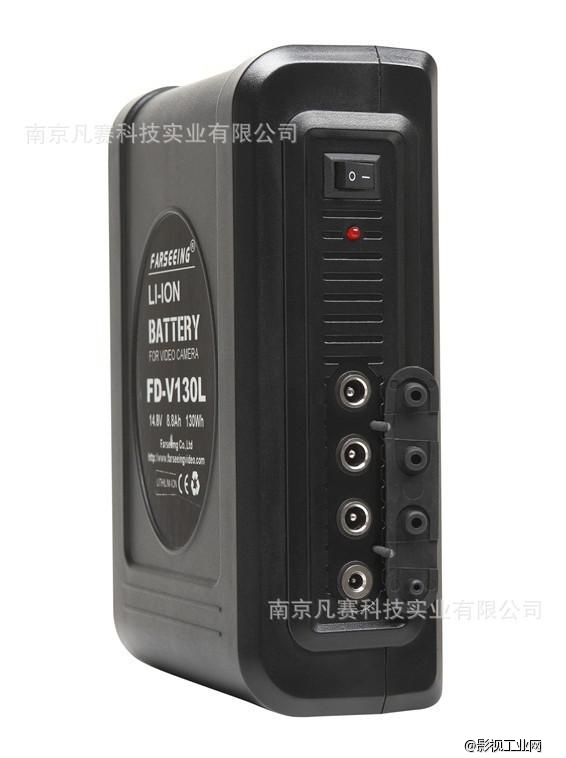 凡赛多功能电池FD-V130L四个不同输出12V7.2V5V监视器套件相机同时通道