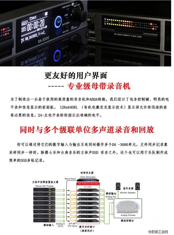 Tascam DA-3000 专业级母带录音机