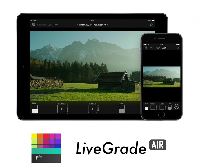 免费的专业IPad，Iphone调色软件LiveGrade Air