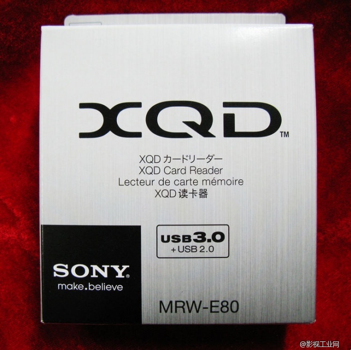 索尼（SONY） MRW-E80 XQD卡专用读卡器 兼容USB3.0/2.0