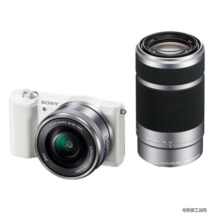 索尼（SONY） ILCE-5100Y 微单相机双镜头(16-50mm+55-210mm)套装（白色）