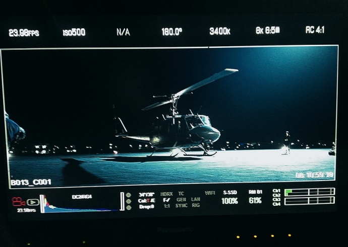 RED 8K WEAPON ON SET