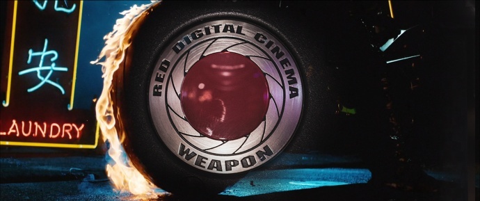 RED 8K WEAPON ON SET