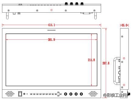 百视悦BSY178-HDS 17.3寸导演级全高清摄影监视器