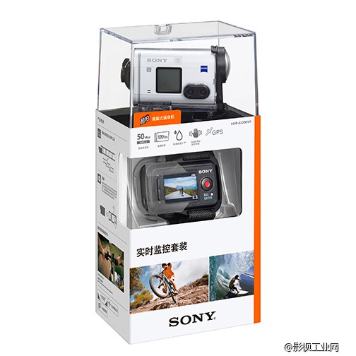 索尼（SONY）HDR-AS200VR佩戴式数码摄像机实时监控套装