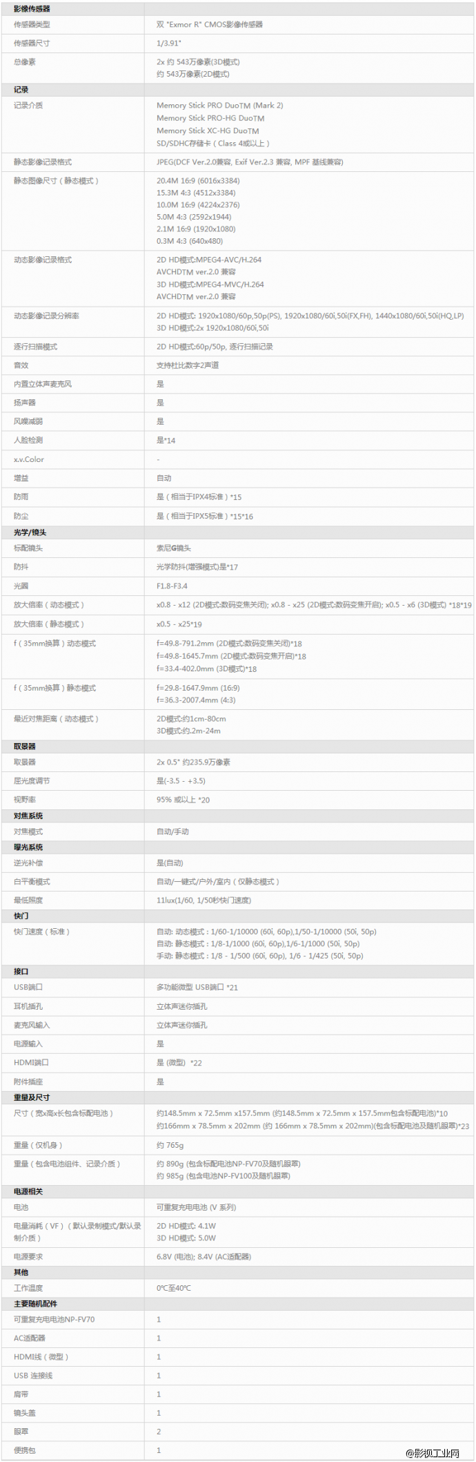 索尼（SONY）DEV-50摄录望远镜