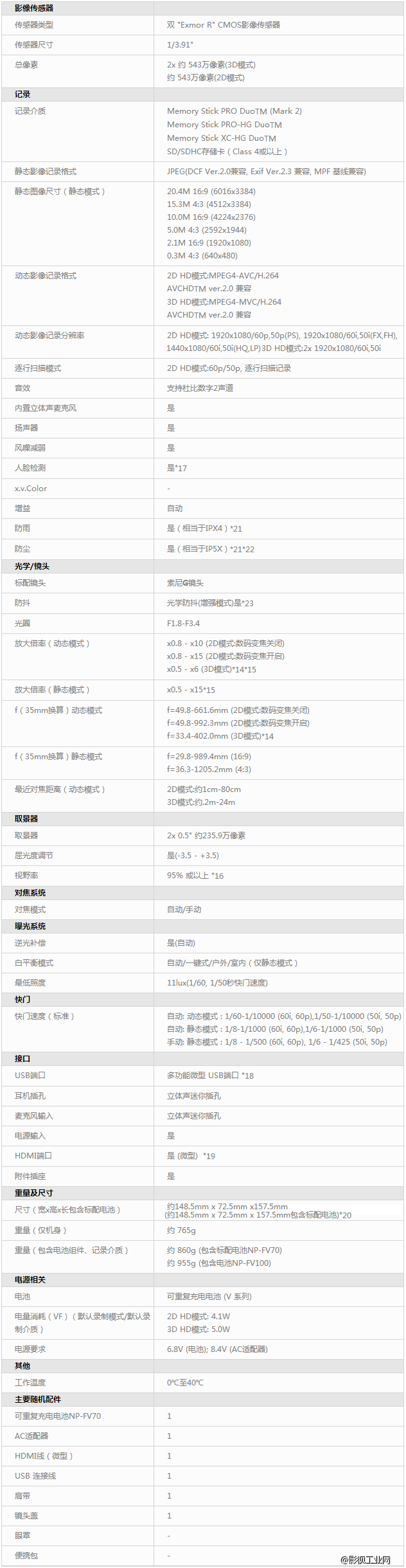 索尼（SONY）DEV-30摄录望远镜