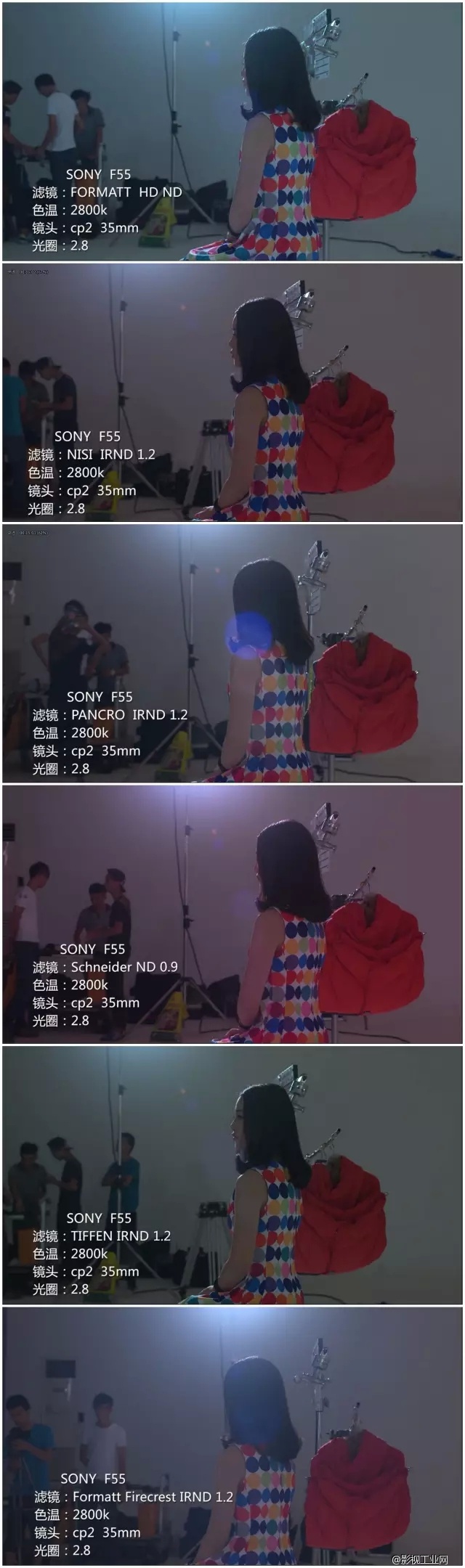 “聊聊天,搞搞机”之滤镜测试精华呈现【ND/IRND特辑】(附测试视频)