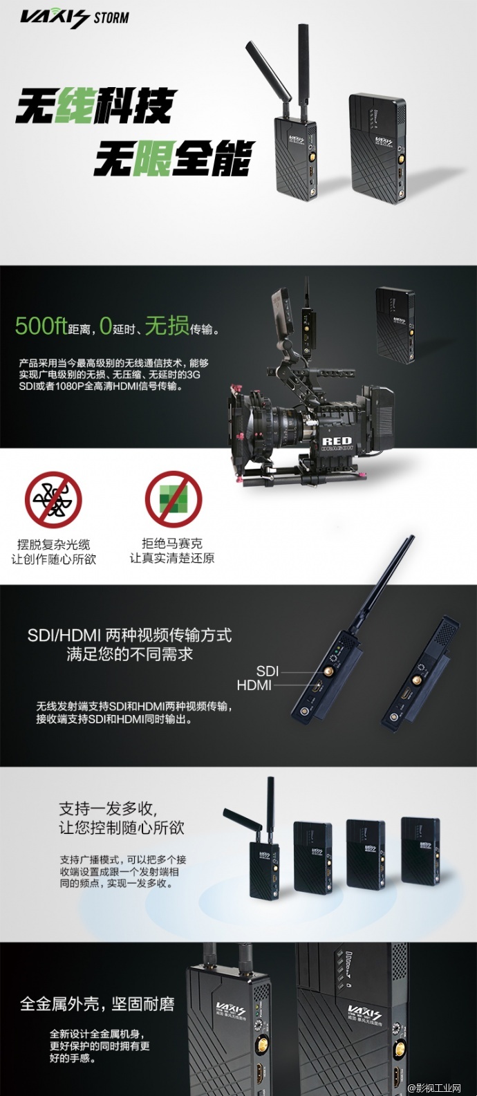 威固•暴风Vaxis•Storm Mini 500ft无线图传