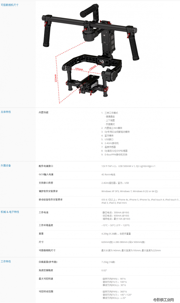 REMOTE AIR 2D无线跟焦器（MAX）+大疆如影三轴手持云台