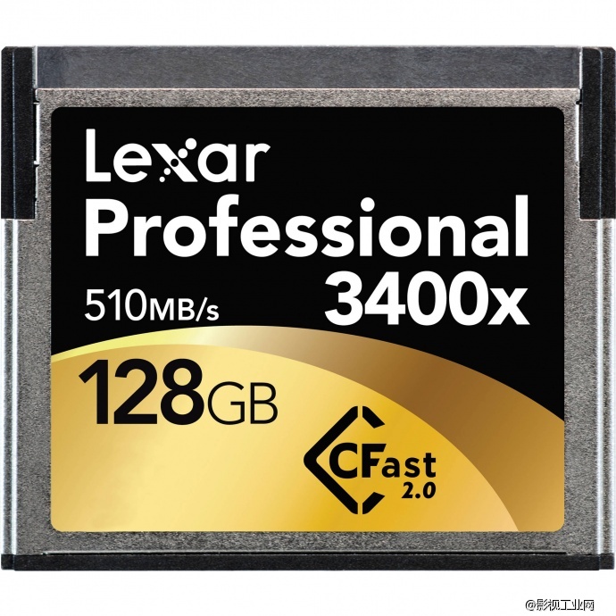 雷克沙Lexar Professional 3400x 128GB CFast 2.0存储卡