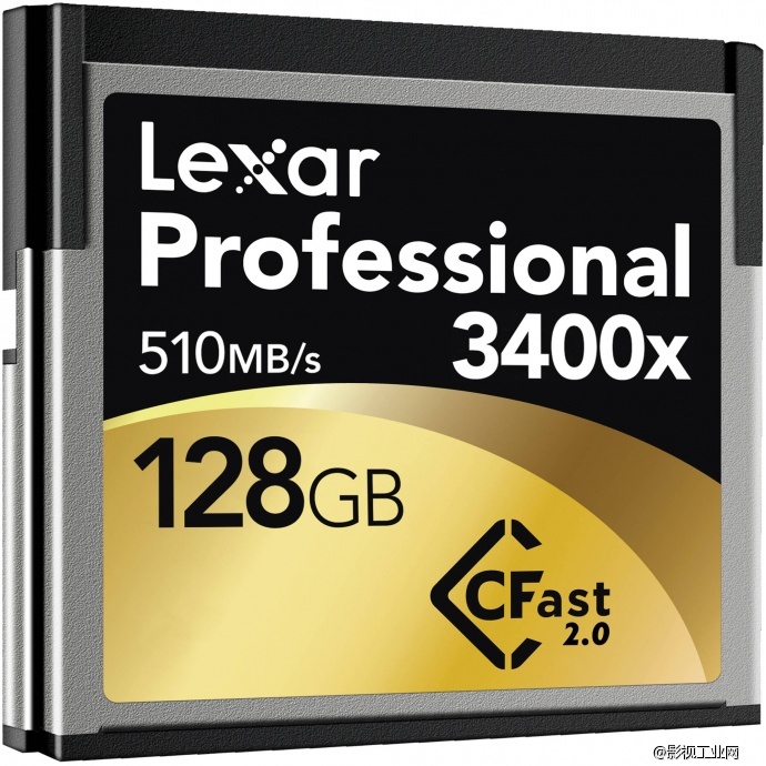 雷克沙Lexar Professional 3400x 128GB CFast 2.0存储卡