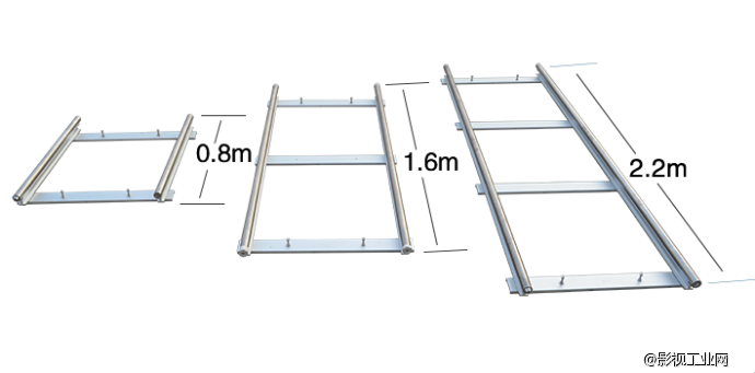 最专业的移动摄影车轨道 直轨0.8m 直轨1.6m 直轨2.2m 弯轨