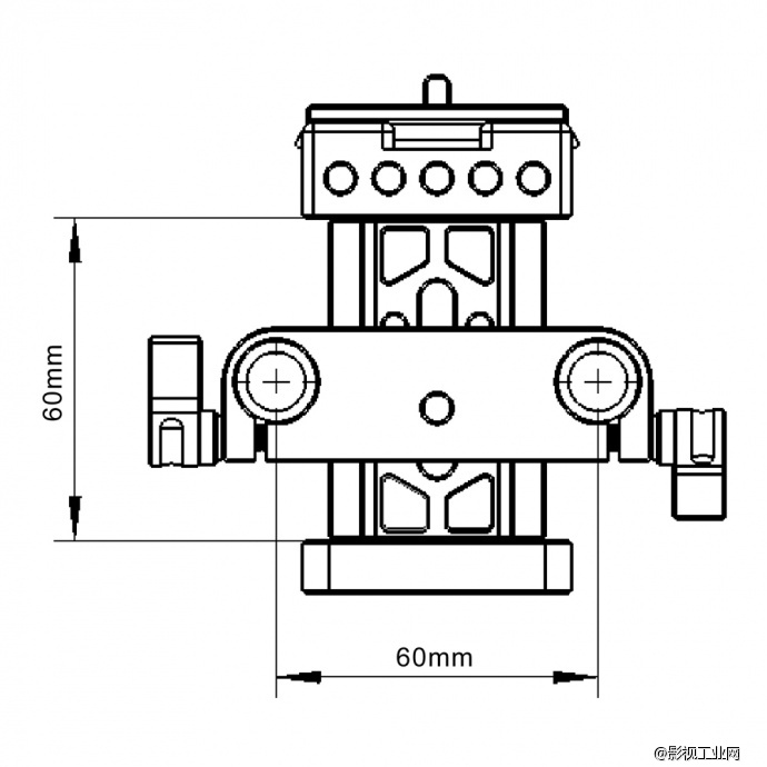 斯莫格SmallRig Arca Swiss15mm导管支撑系统基板快装板底座 1687