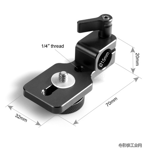 斯莫格SmallRig 15mm导管转监视器连接件 960