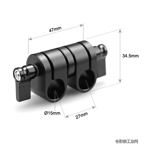 斯莫格SmallRig 15mm双孔90度单反管夹 1576