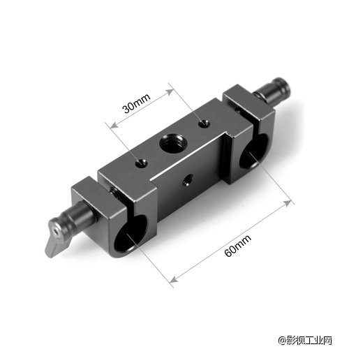 斯莫格SmallRig 15mm双孔平行单反管夹 840