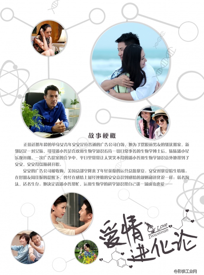《爱情进化论》电影宣传单页设计