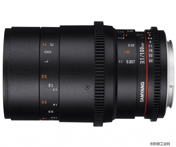 韩国Samyang 三阳 100mm T3.1 电影镜头 佳能口