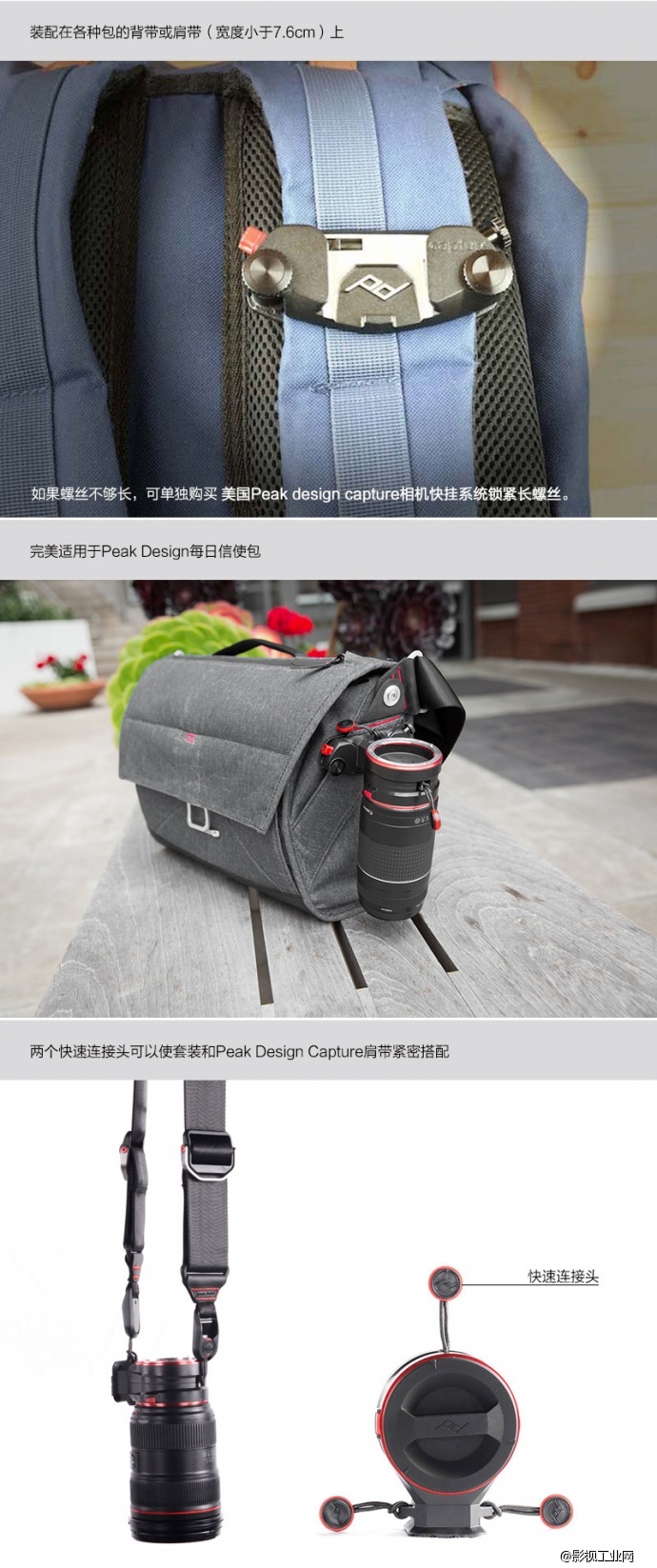 美国Peak design Capture 镜头快挂系统
