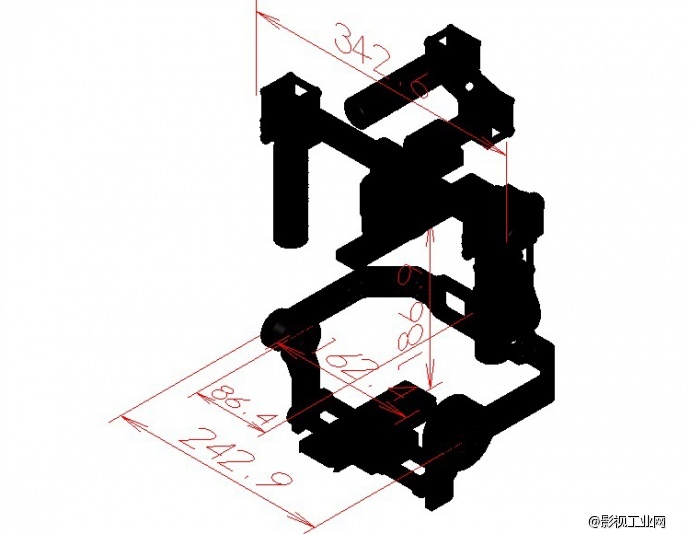 升级版TULIS无刷云台32位单反手持三轴陀螺仪稳定器