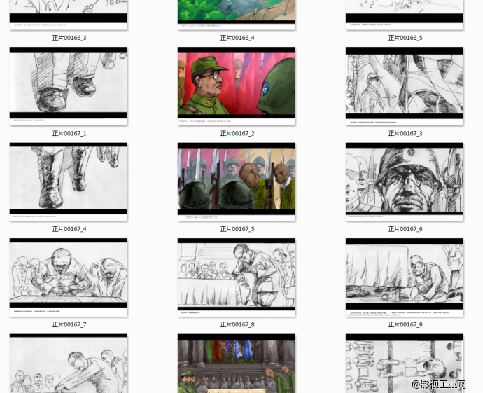 发几张《开罗宣言》拍摄中的分镜