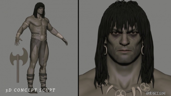 Conan Exiles科南放逐 CG预告片后期VFX特效制作花絮欣赏