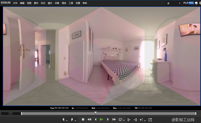 EDIUS 处理简单全景视频