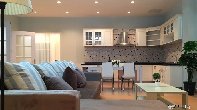 亿动力数字影视基地影棚　　102号实景棚—舒适田园风格