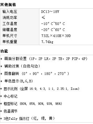 28寸超高清分辨率3840x2160箱载式4K导演监视器-4画面分割显示