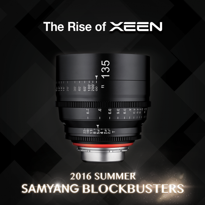 Samyang三洋发布Rokinon XEEN 135mm Lens电影镜头