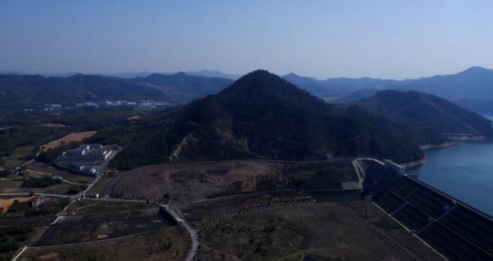 水库航拍 发现平凡中的不平凡美景