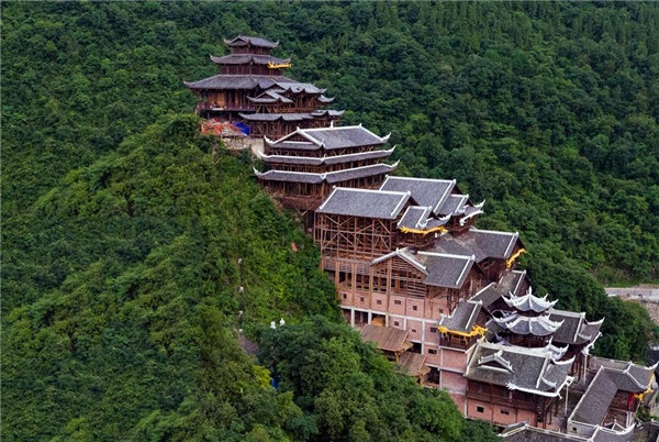 震撼！重庆蚩尤九黎城图片!