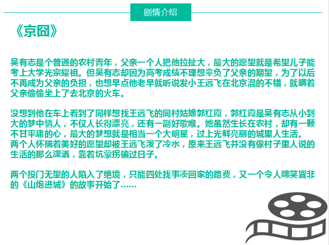 影大人新项目：屌丝喜剧《京囧》8月8日7点30分路演答疑