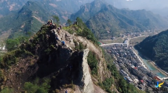 徒步穿越永嘉十二峰航拍精彩瞬间