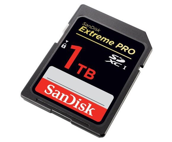 SanDisk推出 1TB 的 SD 卡，是目前世界上最大容量