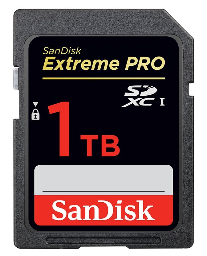 SanDisk推出 1TB 的 SD 卡，是目前世界上最大容量