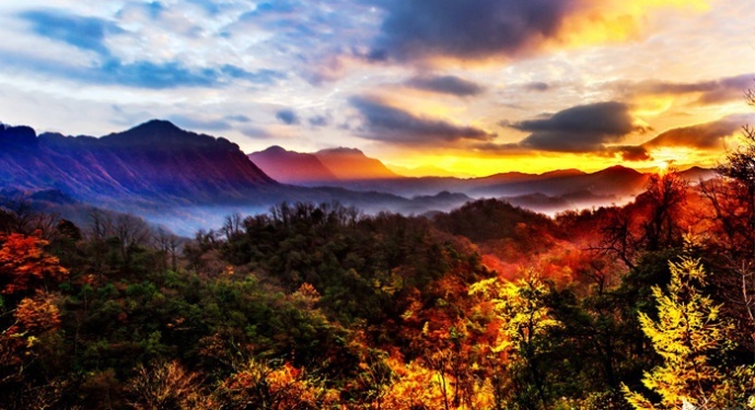 远山红叶·游学院光雾山红叶节深度摄影