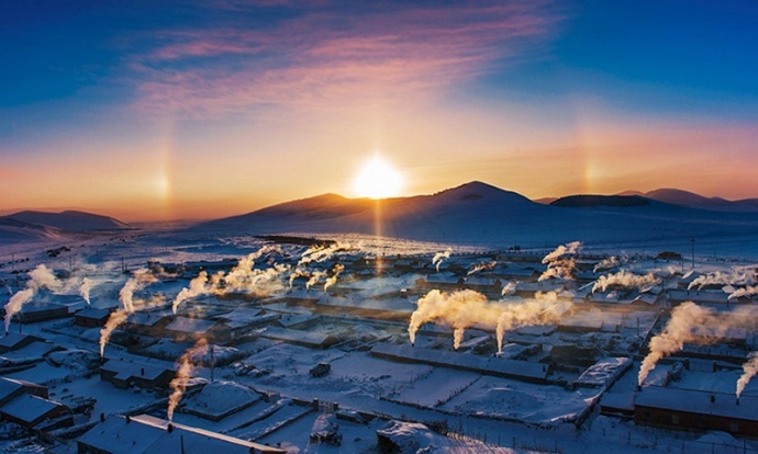 游摄浓冬·游学院坝上蒸汽火车冬捕银驼节