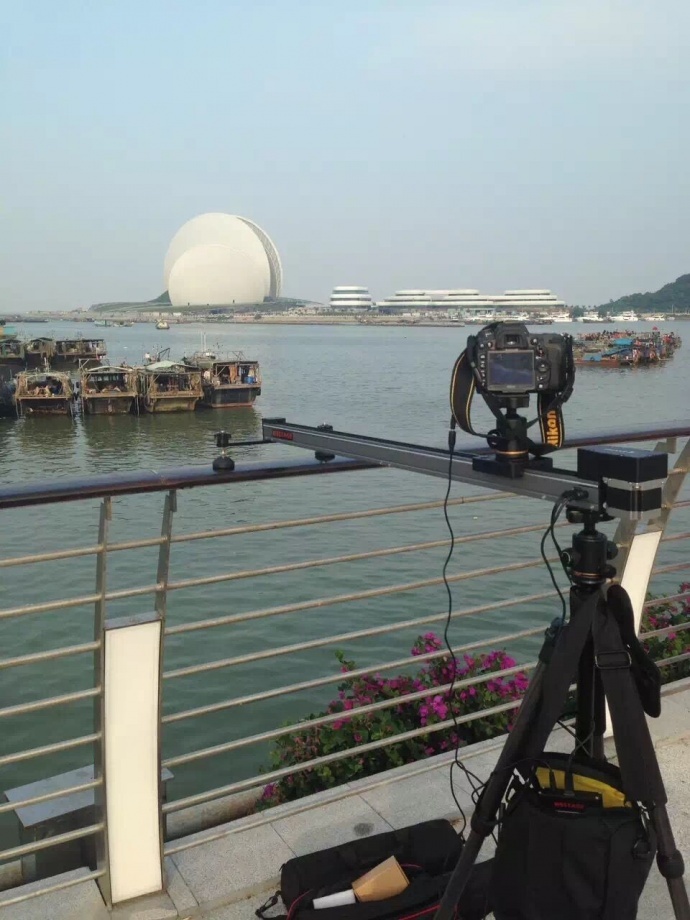 延时摄影--珠海歌剧院（捷豹3代滑轨拍摄）