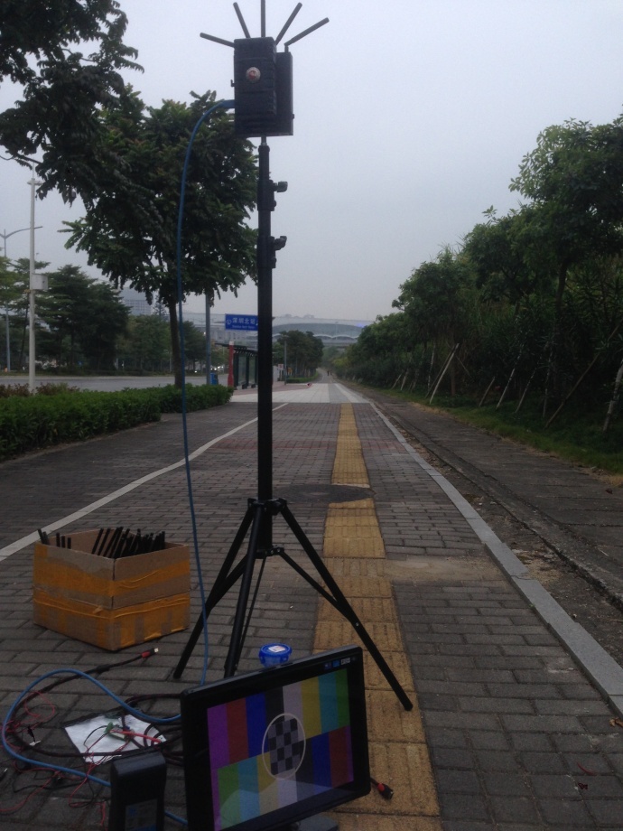 深圳蓝集无线图传现场实测