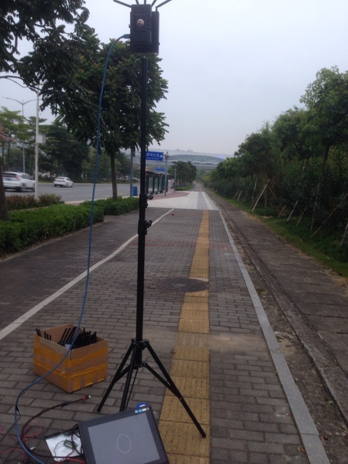 深圳蓝集无线图传现场实测