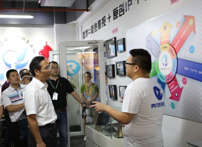 团中央书记处书记徐晓,调研微梦传媒青年工作了的