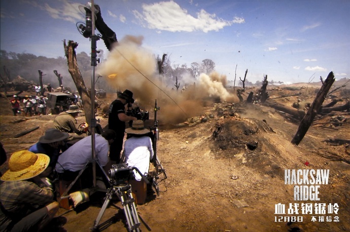 《血战钢锯岭》曝光地狱对决片段，展示恐怖战争场景如何拍出来