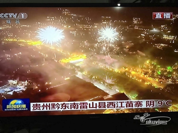 斯凯威团队助力2017除夕夜央视新闻联播航拍直播