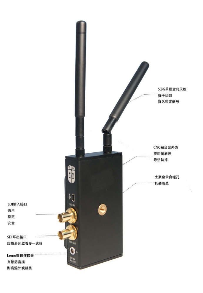 深圳蓝集科技 主推新品 X330S 高清无线图传 打开拍摄新篇章